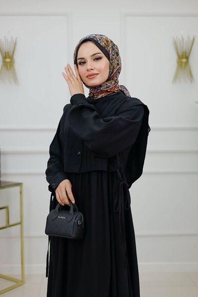 VALENS BOUTİQUE Γυναικείο Φόρεμα Hijab Γιλέκο