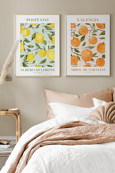 Artavessa 2 Parça Ahşap Çerçeve Görünümlü Mdf Tablo Seti 20x30 Cm - Model 3