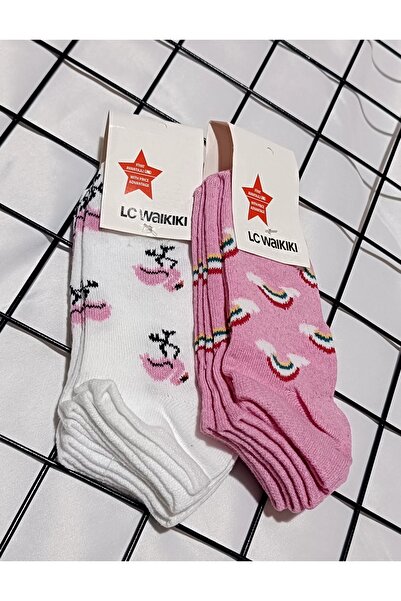 LC Waikiki 6 чифта къси чорапи за момичета на възраст 3-4 години