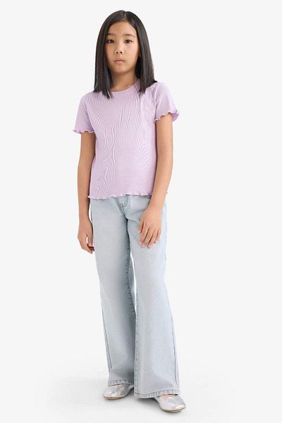DeFacto Nou sezon pentru fete, slim fit, slim, cu decolteu, imprimat, camisole scurtă