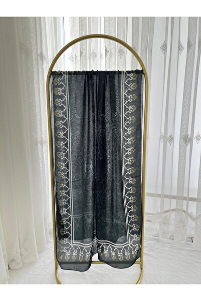 Shawl Passion شال قطني بنمط ريترو أنثراسايت