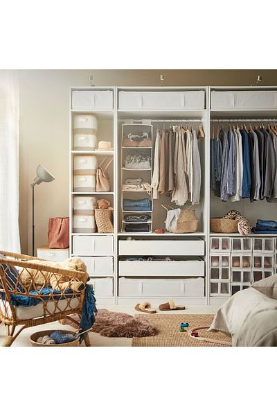 Magika Design Skubb Shoe Box, Shoe Organizer, White, 22X34X16 cm
