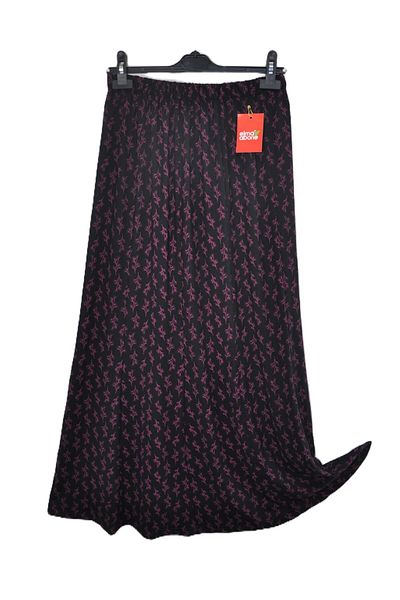 elma abone Plus Size Pigment Combed Cotton Elastic Mother's Skirt