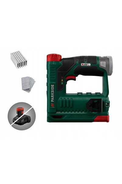 PARKSIDE Capsator TAKER PAT 12 B2, Parkside, Plastic, Inclus 400 capse/100 cuie, 18.5x5x16.8 cm, Verde