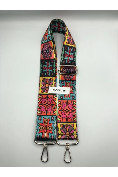 DUCK HOBY Ayarlanabilir Çanta Askısı Çanta Sapı Çanta Aksesuarı 4cm X 120cm Etnik Desen 2