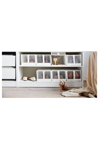 Magika Design Skubb Shoe Box, Shoe Organizer, White, 22X34X16 cm