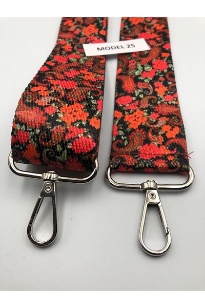 DUCK HOBY Curea reglabilă pentru geantă Mâner pentru geantă Accesoriu pentru geantă 4cm X 120cm Model etnic 3