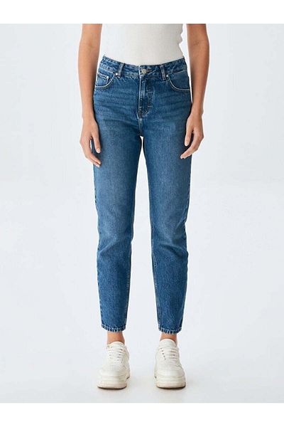 Ltb Lavina X Satrıa High Waist Mom Jean Trousers 10095123315401