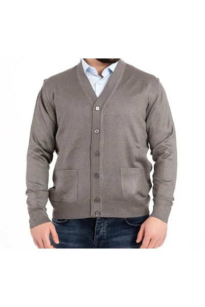 NOBLE STORE Men's Thin Wool Knitwear Knitted Dad Cardigannbl24