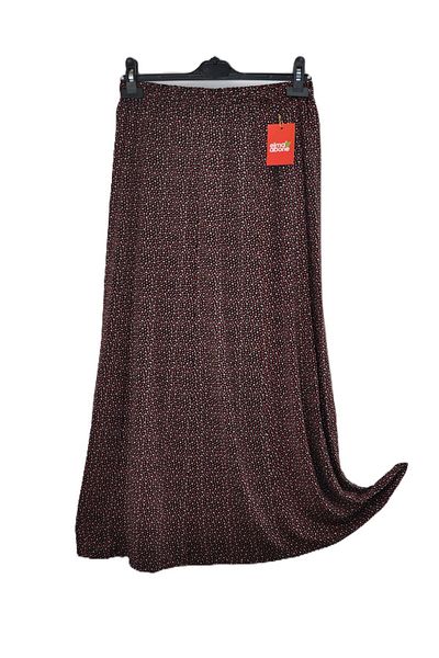 elma abone Plus Size Pigment Combed Cotton Elastic Mother's Skirt