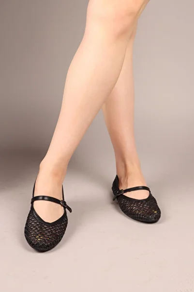 Birikon Popsi̇ Knitted Ballerina Black
