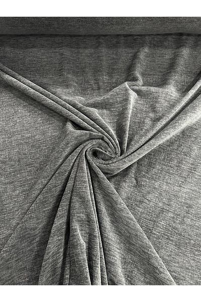 Erciyes home Flor Pattern Anthracite Velvet Dosing Fabric