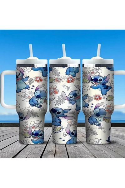 OzzConcept Stich Quencher Tumbler |   40 oz (1.18 Lt) Quencher Thermos with Straw