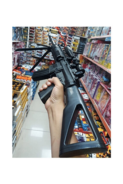 RAF Store Boncuk Atan Tüfek 82cm Dipçikli Lazerli Şarjörlü Keskin Nişancı Silahı Sniper