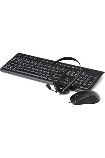 Fiesta Set keyboard, mouse, headphones, Fiesta, Black