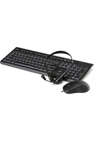 Fiesta Set keyboard, mouse, headphones, Fiesta, Black
