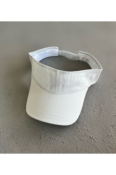 ZERAMİNE Visor Hat Uv Protective Tennis Hat 100% Cotton