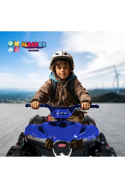 ALBADER Kids Ride On Toy With 4 Wheels, Ride On Motorcycle, Electric Bike With 6V Battery Power Big