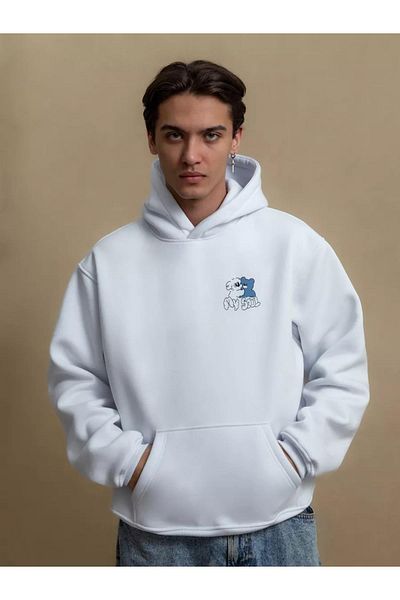 Boi Unisex Μπορείτε να αξιοποιηθείτε Happy Things Φούτερ Λευκό