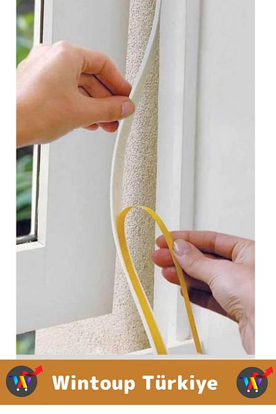 Wintoup Premium Adhesive Window Insulation Tape Wind Cold Cutter Glass Insulation Sponge 9 Meters X 5 Pieces