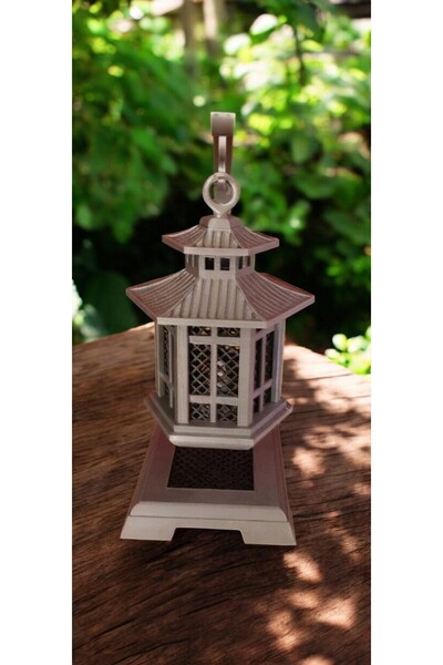 BRNTECH Japon Tarzı Dekoratif Fener | 3D Baskı Bahçe ve İç Mekan Aksesuarı