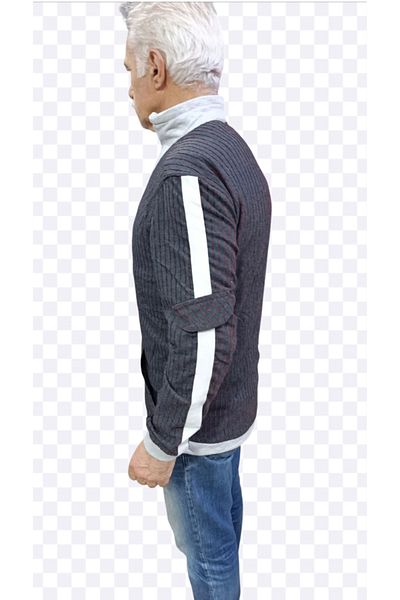 couis Stand Collar Kangoru Pocket Full Zipper