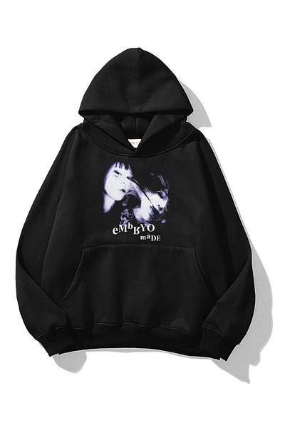 Boi Unisex Embryo By Φούτερ Hoodie Black