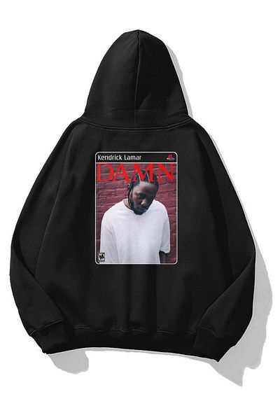 Boi Unisex Damn Kendrick Lamar PS2 Φούτερ Μαύρο