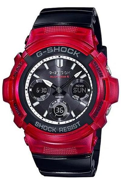 Casio Men's watch, Casio G-Shock, Classic AWG AWG-M100SRB-4A