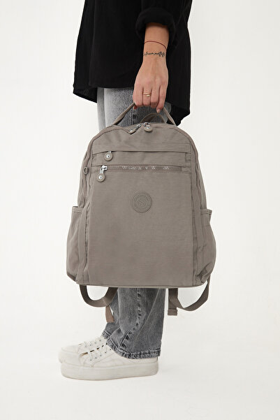 OLDSO Sanmorris Unisex Water Resistant Crinkle Fabric Multi-Eye Laptop School and Backpack 3059