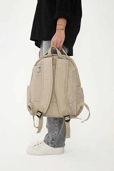 OLDSO Sanmorris Unisex Αδιάβροχο τσαλακωμένο ύφασμα πολλαπλών ματιών Laptop School and Backpack 3059