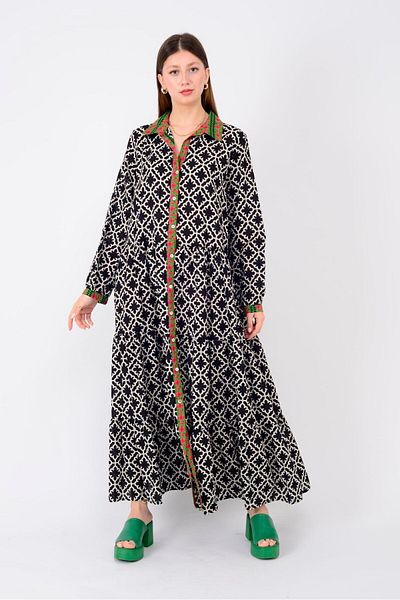 ZTO Women's Buttoned Long Dress