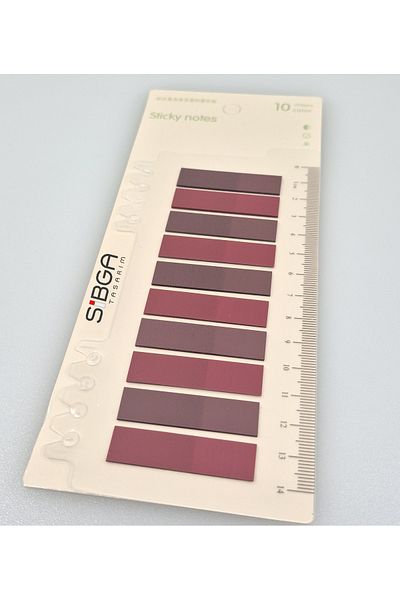 sibga tasarım Transparent Burgundy Brown Bookmark Bookmark Sticker Note Paper