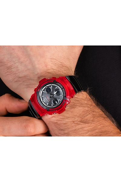 Casio Men's watch, Casio G-Shock, Classic AWG AWG-M100SRB-4A