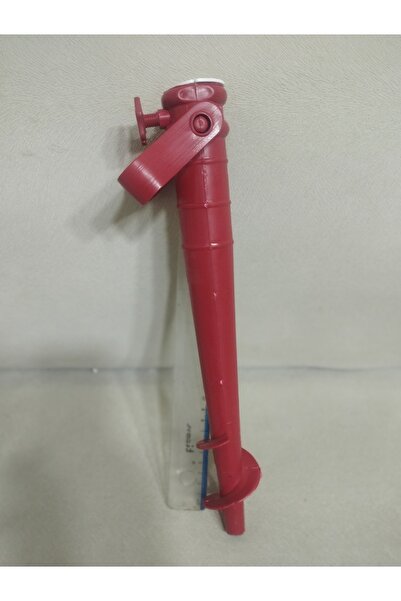 LEVA PLAJ ŞEMSİYE KAZIĞI 34 CM PLASTİK KIRMIZI ( RED)