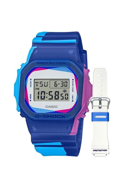 Casio Ceas Casio G-Shock, The Origin DWE-5600PR-2ER, Set cu 2 bratari si carcase suplimentare