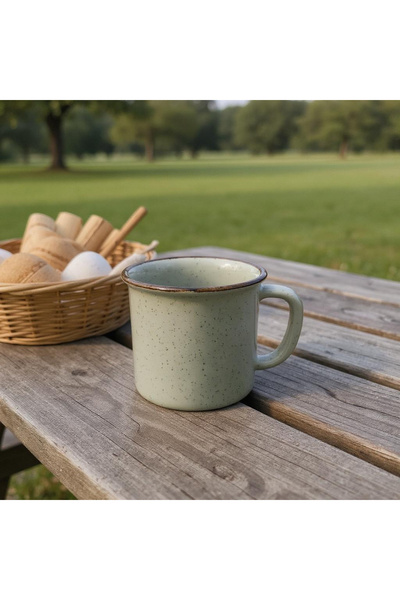 Nicaea Home Handmade Ceramic Mug Organic Paint