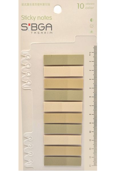 sibga tasarım Transparent Color Bookmark Bookmark Sticker Note Paper 200 Sheets