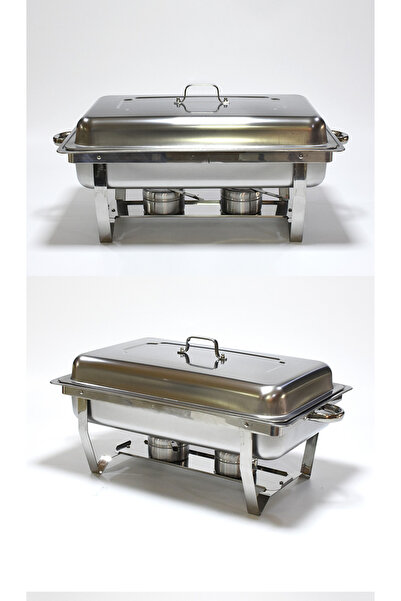 HTH طقم بوفيه من الفولاذ المقاوم للصدأ مزود بتسخين كهربائي تجاري