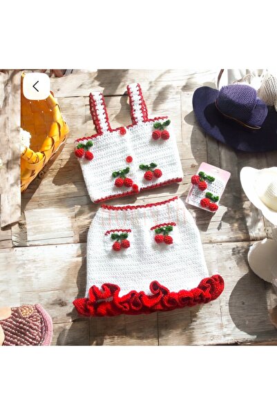 Charme Elegant set de copii pentru fete tricotat manual