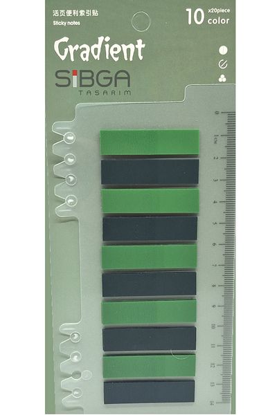 sibga tasarım Transparent Dark Green - Green Bookmark Bookmark Sticker Note Paper