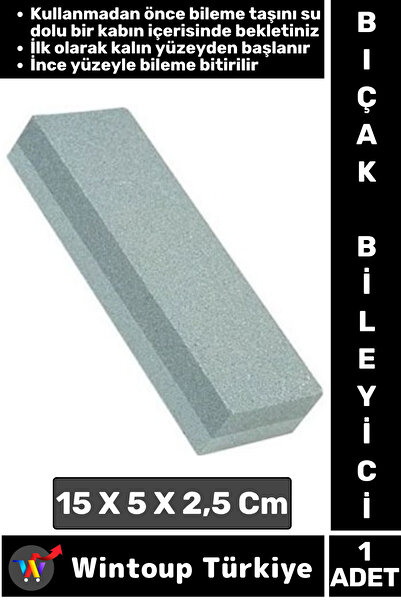 Wintoup Uzun Ömürlü Kalın-İnce Kum Çift Taraflı Sulu Yağlı Kısa Bıçak Bileme ...
