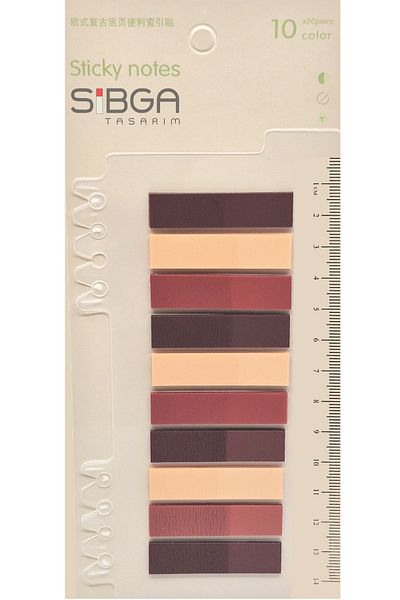 sibga tasarım Transparent Color Bookmark Bookmark Sticker Note Paper 200 Sheets