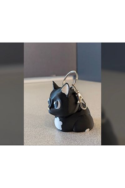 3D Cat keychain