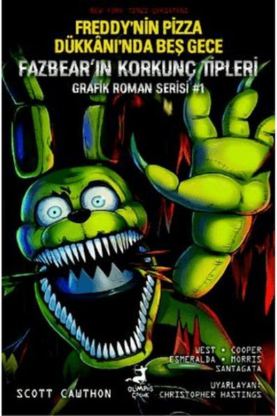 Olimpos Yayınları Five Nights at Freddy's Pizza Shop: the Fazbear's Horrible Types Graphic Novel Series # 1