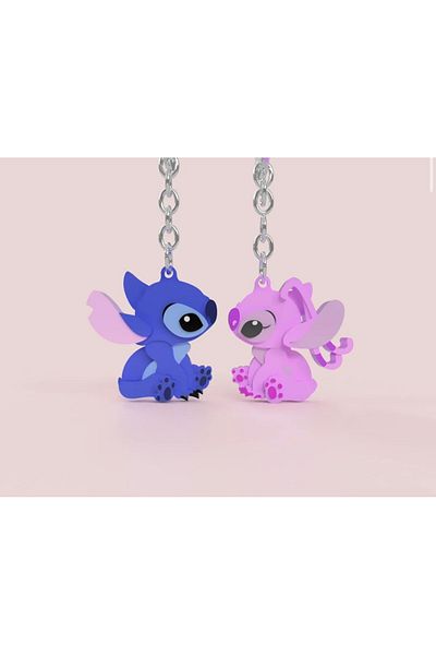 3D Dear Couple Keychain