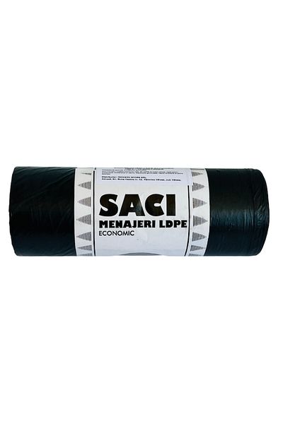 LYOBEST LDPE garbage bags, resistant, Economical, Black, Capacity 120 L, 10 pcs / roll