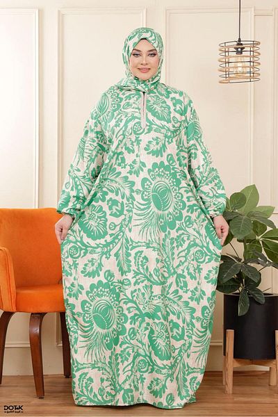 Genrics Viscose prayer shawl with attached anti-shrinkage scarf
