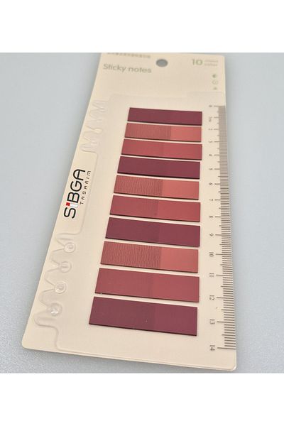 sibga tasarım Transparent Burgundy Tones Bookmark Bookmark Sticker Note Paper