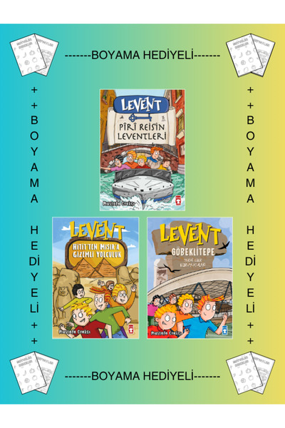 Timaş Çocuk Boyama Hediyeli - Levent Piri Reis'in Leventleri - Hititten Mısır...